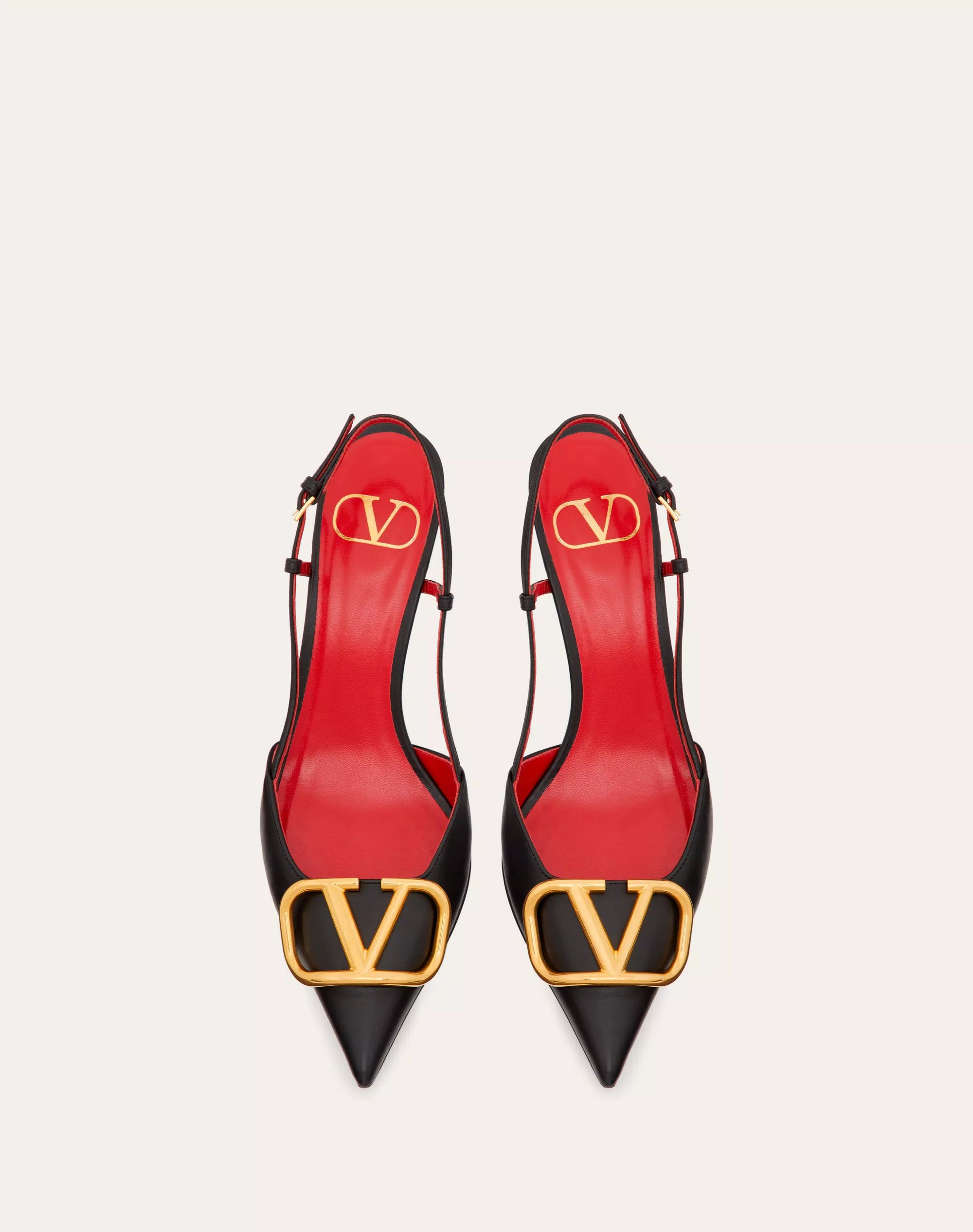 VLOGO SIGNATURE CALFSKIN SLINGBACK PUMP 80MM / 3.15 IN.
